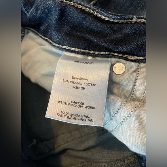 Silver Jeans Co Dark Wash Skinny Jeans - Picture 7 of 7